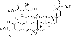 structure of CAS# 71277-78-6, Trisodium glycyrrhizinate