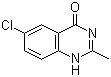结构式 CAS# 7142-09-8, 6-氯-2-甲基喹唑啉-4(3H)-酮
