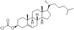 结构式 CAS# 7144-08-3, 胆固醇甲酰氯; 氯甲酸胆固醇酯