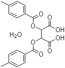 structure of CAS# 71607-31-3, Di-p-toluoyl-D-tartaric acid monohydrate;D-Tartaric acid 2,3-di-p-toluoyl ester monohydrate