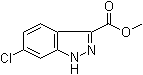 结构式 CAS# 717134-47-9, 6-氯-1H-吲唑-3-羧酸甲酯