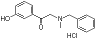 结构式 CAS# 71786-67-9, 1-(3-羟基苯基)-2-[甲基(苯甲基)氨基]乙酮盐酸盐