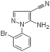 structure of CAS# 71856-54-7, 5-Amino-1-(2-bromophenyl)-1H-pyrazole-4-carbonitrile