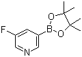 结构式 CAS# 719268-92-5, 3-氟吡啶-5-硼酸频哪醇酯