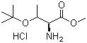 structure of CAS# 71989-43-0, O-tert-Butyl-L-threonine methyl ester hydrochloride