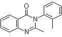 结构式 CAS# 72-44-6, 2-甲基-3-(2-甲基苯基)-4(3H)-喹唑啉酮
