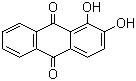 结构式 CAS# 72-48-0, 1,2-二羟基蒽醌; 茜素