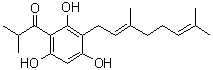 3-Geranyl-1-(2'-methylpropanoyl)phloroglucinol molecular structure (CAS 72008-03-8)