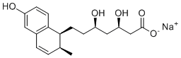 structure of CAS# 720666-74-0, Pravastatin EP Impurity G;Sodium (3R,5R)-3,5-dihydroxy-7-[(1S,2S)-6-hydroxy-2-methyl-1,2-dihydronaphthalen-1-yl]heptanoate