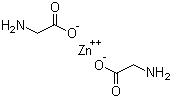 结构式 CAS# 7214-08-6, 甘氨酸锌