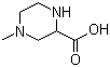 structure of CAS# 721876-16-0, 4-Methyl-2-piperazinecarboxylic acid