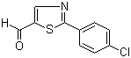 结构式 CAS# 721920-84-9, 2-(4-氯苯基)噻唑-5-甲醛