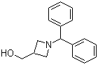 structure of CAS# 72351-36-1, (1-Benzhydrylazetidin-3-yl)methanol;1-(Diphenylmethyl)-3-(hydroxymethyl)azetidine; 1-Benzhydryl-3-(hydroxymethyl)azetidine; [1-(Diphenylmethyl)azetidin-3-yl]methanol