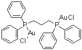 结构式 CAS# 72428-60-5, 双(氯化金(I)) 1,3-双(二苯基膦)丙烷