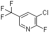 结构式 CAS# 72537-17-8, 3-氯-2-氟-5-(三氟甲基)吡啶