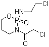 结构式 CAS# 72578-71-3, 3-(2-氯乙酰基)-2-[(2-氯乙基)氨基]四氢-2H-1,3,2-噁磷-2-氧化物