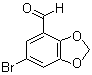 structure of CAS# 72744-55-9, 6-Bromo-1,3-benzodioxole-4-carboxaldehyde