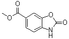 结构式 CAS# 72752-80-8, 2-氧代-2,3-二氢-1,3-苯并恶唑-6-羧酸甲酯