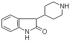 结构式 CAS# 72831-89-1, 3-(4-哌啶基)-2-吲哚啉酮
