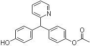 结构式 CAS# 72901-16-7, 4-[[4-(乙酰氧基)苯基]-2-吡啶基甲基]苯酚