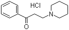 3-(1-Piperidinyl)propiophenone hydrochloride molecular structure (CAS 73-63-2)