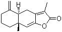 structure of CAS# 73069-13-3, Atractylenolide-1;(4aS,8aS)-4a,5,6,7,8,8a-Hexahydro-3,8a-dimethyl-5-methylenenaphtho[2,3-b]furan-2(4H)-one