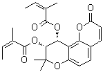 结构式 CAS# 73069-26-8, (±)-白花前胡素 B