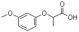 结构式 CAS# 7309-52-6, 2-(3-甲氧基苯氧基)丙酸