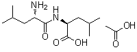 N-L-亮氨酰-L-亮氨酸单乙酸盐分子结构 (CAS 73237-76-0)