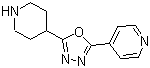 结构式 CAS# 732978-38-0, 4-[5-(4-哌啶基)-1,3,4-恶二唑-2-基]吡啶