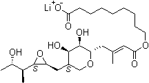 结构式 CAS# 73346-79-9, 假单胞菌酸锂