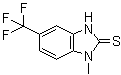 1,3-Dihydro-1-methyl-5-(trifluoromethyl)-2H-benzimidazole-2-thione molecular structure (CAS 7341-87-9)