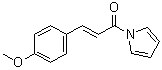 结构式 CAS# 736140-70-8, (2E)-3-(4-甲氧基苯基)-1-(1H-吡咯-1-基)-2-丙烯-1-酮