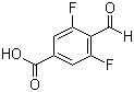 结构式 CAS# 736990-88-8, 3,5-二氟-4-甲酰基苯甲酸