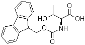 结构式 CAS# 73731-37-0, Fmoc-L-苏氨酸; 芴甲氧羰基-L-苏氨酸