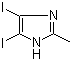 structure of CAS# 73746-44-8, 4,5-Diiodo-2-methylimidazole;4,5-Diiodo-2-methyl-1H-imidazole