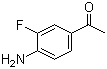 structure of CAS# 73792-22-0, 4'-Amino-3'-fluoroacetophenone;3-Fluoro-4-aminoacetophenone; 4-Acetyl-2-fluoroaniline; 1-(4-Amino-3-fluorophenyl)ethanone