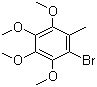2-Methyl-3,4,5,6-tetramethoxybromobenzene molecular structure (CAS 73875-27-1)