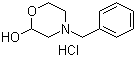 structure of CAS# 73933-20-7, 4-Phenylmethyl-2-morpholinol hydrochloride