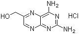 structure of CAS# 73978-41-3, 2,4-Diamino-6-(hydroxymethyl)pteridine hydrochloride;(2,4-Diaminopteridin-6-yl)methanol hydrochloride