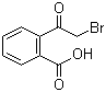 结构式 CAS# 7399-67-9, 2-溴-1-(2-羧基苯基)乙酮; 2-(2-溴乙酰基)苯甲酸