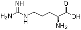 结构式 CAS# 74-79-3, L-精氨酸; 2-氨基-5-胍基戊酸