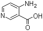 结构式 CAS# 7418-65-7, 4-氨基烟酸; 4-氨基吡啶-3-羧酸