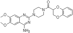 Doxazosin molecular structure (CAS 74191-85-8)