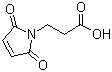 structure of CAS# 7423-55-4, 3-Maleimidopropionic acid;N-(2-Carboxyethyl)maleimide