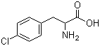 结构式 CAS# 7424-00-2, DL-4-氯苯丙氨酸