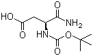 structure of CAS# 74244-17-0, Boc-L-isoasparagine;Boc-Asp-NH2; (S)-4-Amino-3-[[(1,1-dimethylethoxy)carbonyl]amino]-4-oxo-butanoic acid