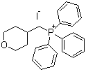 structure of CAS# 745052-92-0, Triphenyl(tetrahydropyran-4-ylmethyl)phosphonium iodide;Triphenyl[(tetrahydro-2H-pyran-4-yl)methyl]phosphonium iodide