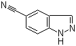 结构式 CAS# 74626-47-4, 吲唑-5-甲腈