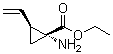 结构式 CAS# 746657-36-3, (1R,2S)-1-氨基-2-乙烯基环丙烷羧酸乙酯